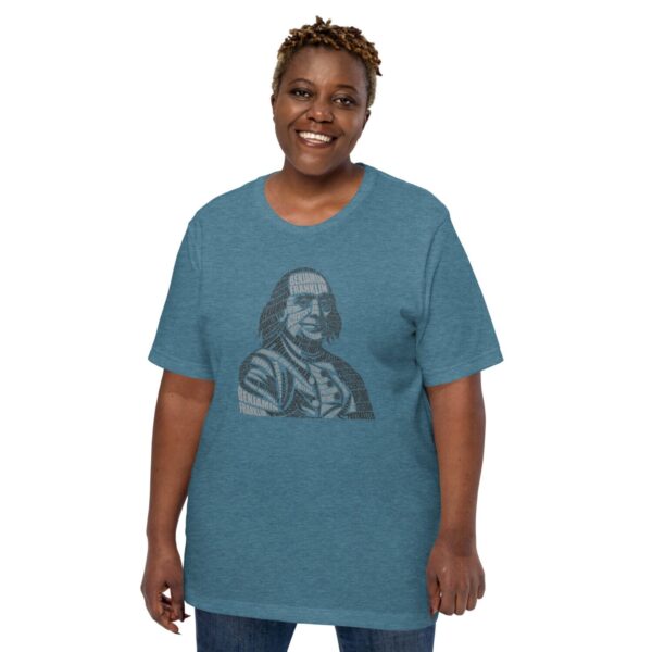 Unisex t-shirt "Benjamin Franklin Calligram"