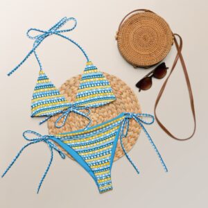 Recycled string bikini "Sea Life"