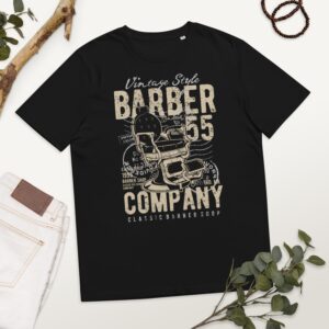 Unisex organic cotton t-shirt Barber Co / Vintage