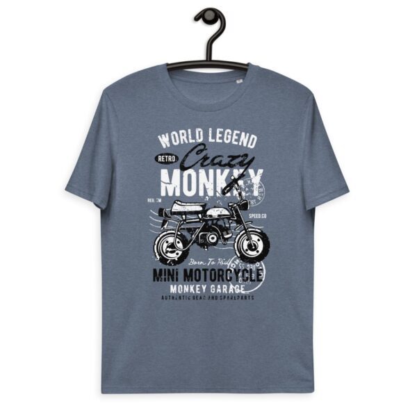 Unisex organic cotton t-shirt "Crazy Monkey / Vintage Serie"