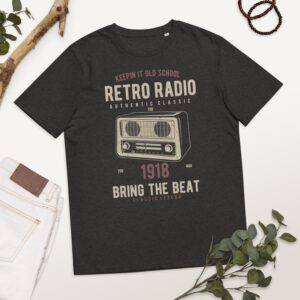 Unisex organic cotton t-shirt “Retro Radio / Vintage Serie”