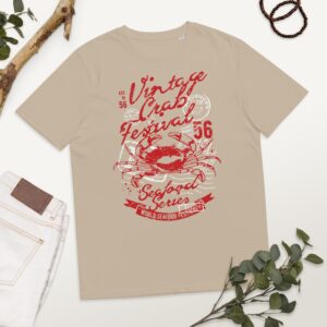 Unisex organic cotton t-shirt "Crab Festival / Vintage Serie"