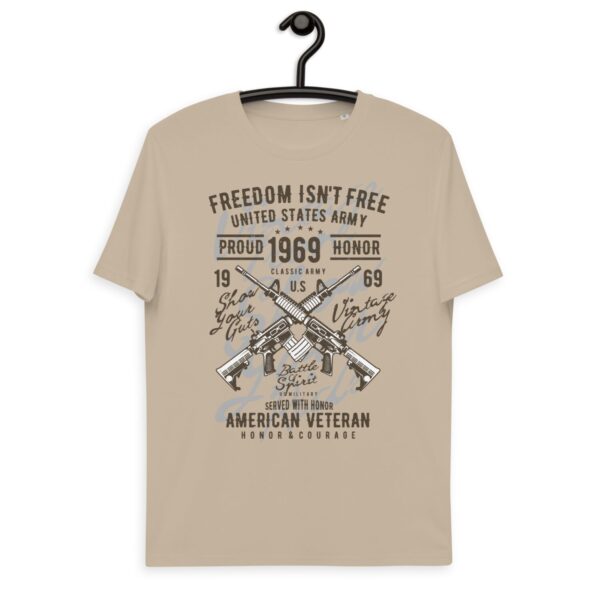 Unisex organic cotton t-shirt “Army Gun / Vintage Serie”