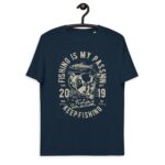 Unisex organic cotton t-shirt "Fishing is my Passion / Vintage Serie"