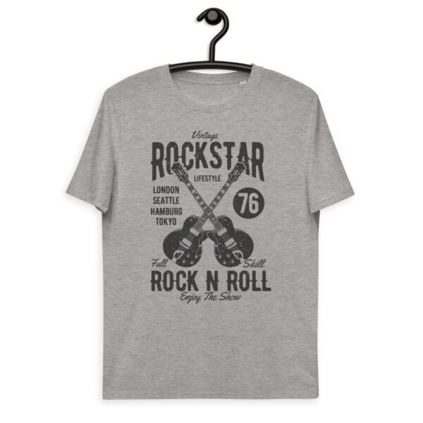 Unisex organic cotton t-shirt “Rockstar / Vintage Serie”