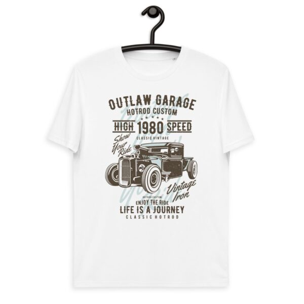 Unisex organic cotton t-shirt “Outlaw Garage / Vintage Serie”