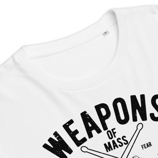 Unisex organic cotton t-shirt “Weapons of Mass Percussion / Vintage Serie”