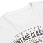 Unisex organic cotton t-shirt “Police Motorcycle / Vintage Serie”
