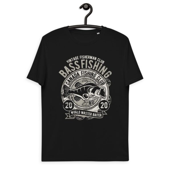 Unisex organic cotton t-shirt Bass Fishing Club / Vintage