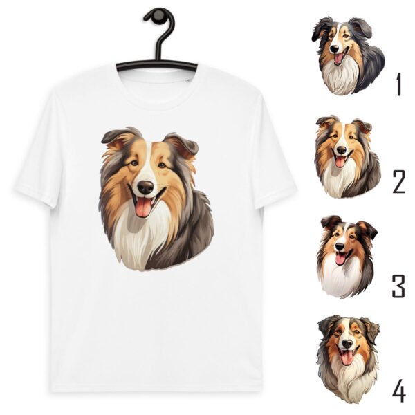 Unisex organic cotton t-shirt “Afghan Collie Dog”