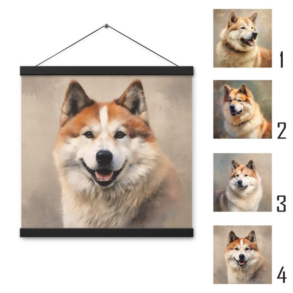 Poster with hangers "Akita"