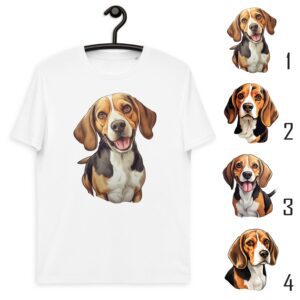 Unisex organic cotton t-shirt “Beagle Dog”