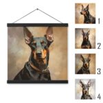 Poster with hangers "Doberman Pincher Dog"