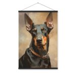 Poster with hangers "Doberman Pincher Dog"