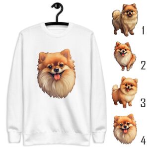 Unisex Premium Sweatshirt "Pomeranian Dog"
