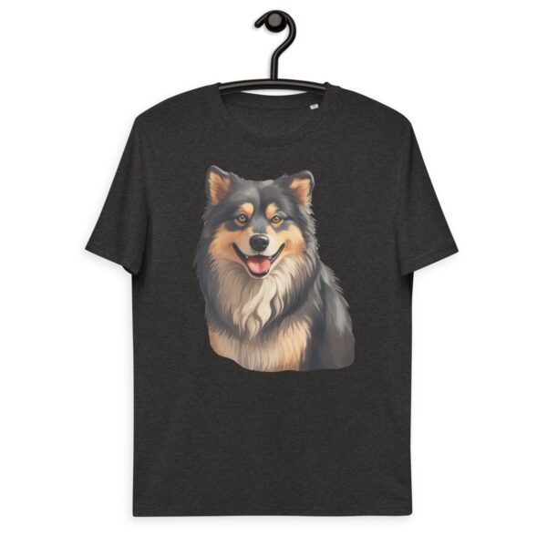 Unisex organic cotton t-shirt "Finnish Lapphund Dog"