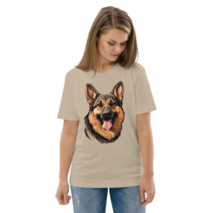 Unisex organic cotton t-shirt "German Shepherd breed"