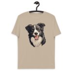 Unisex organic cotton t-shirt "Border Collie dog"