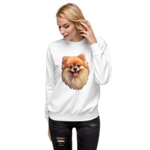 Unisex Premium Sweatshirt "Pomeranian Dog"