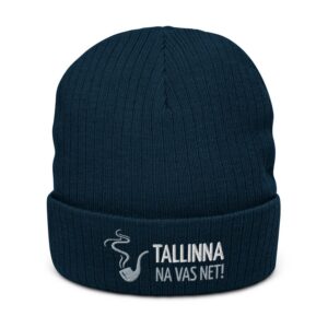 Шапка в рубчик "TALLINNA NA VAS NET!"