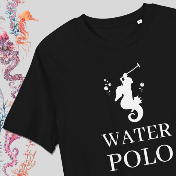 Water Polo – black T-shirt with parody print