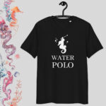 Water Polo – black T-shirt with parody print