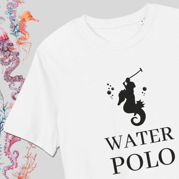 Water Polo – white T-shirt with parody print