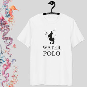 Water Polo – white T-shirt with parody print