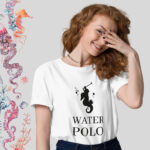 Water Polo – white T-shirt with parody print