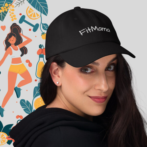 FitMama – black cap with cool embroidery