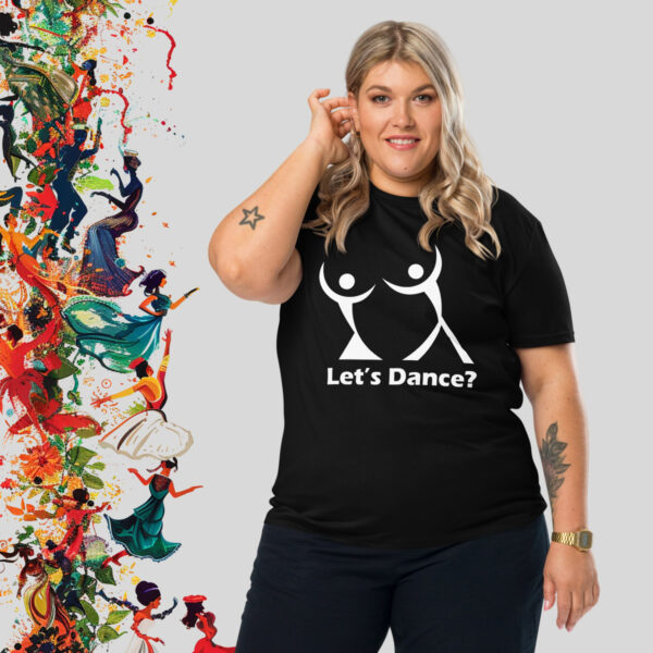 Let’s Dance? – black T-shirt with funny print