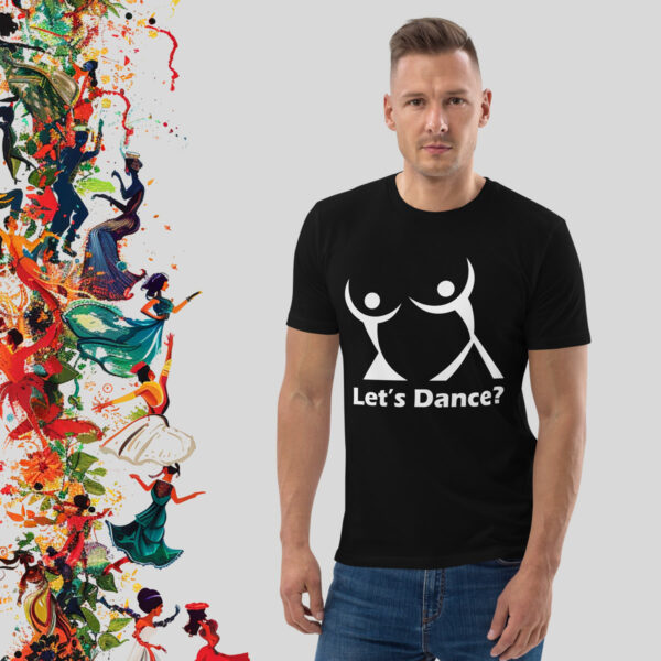 Let’s Dance? – black T-shirt with funny print